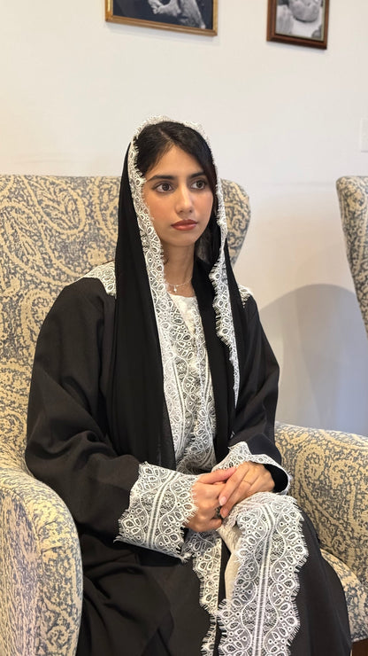 Ethereal Lace Abaya