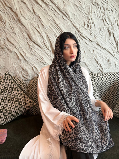 Cheetah Print Modal Hijab Awrah