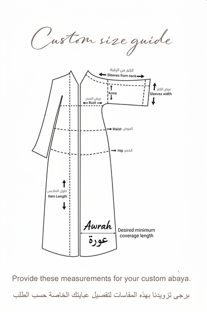 Celeste Petals Abaya