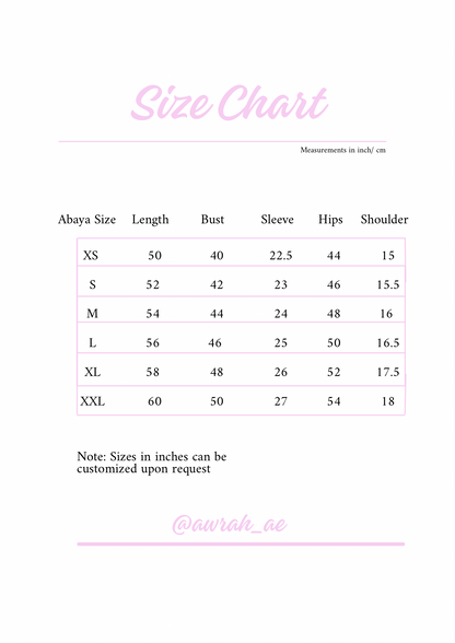 Celeste Petals Abaya