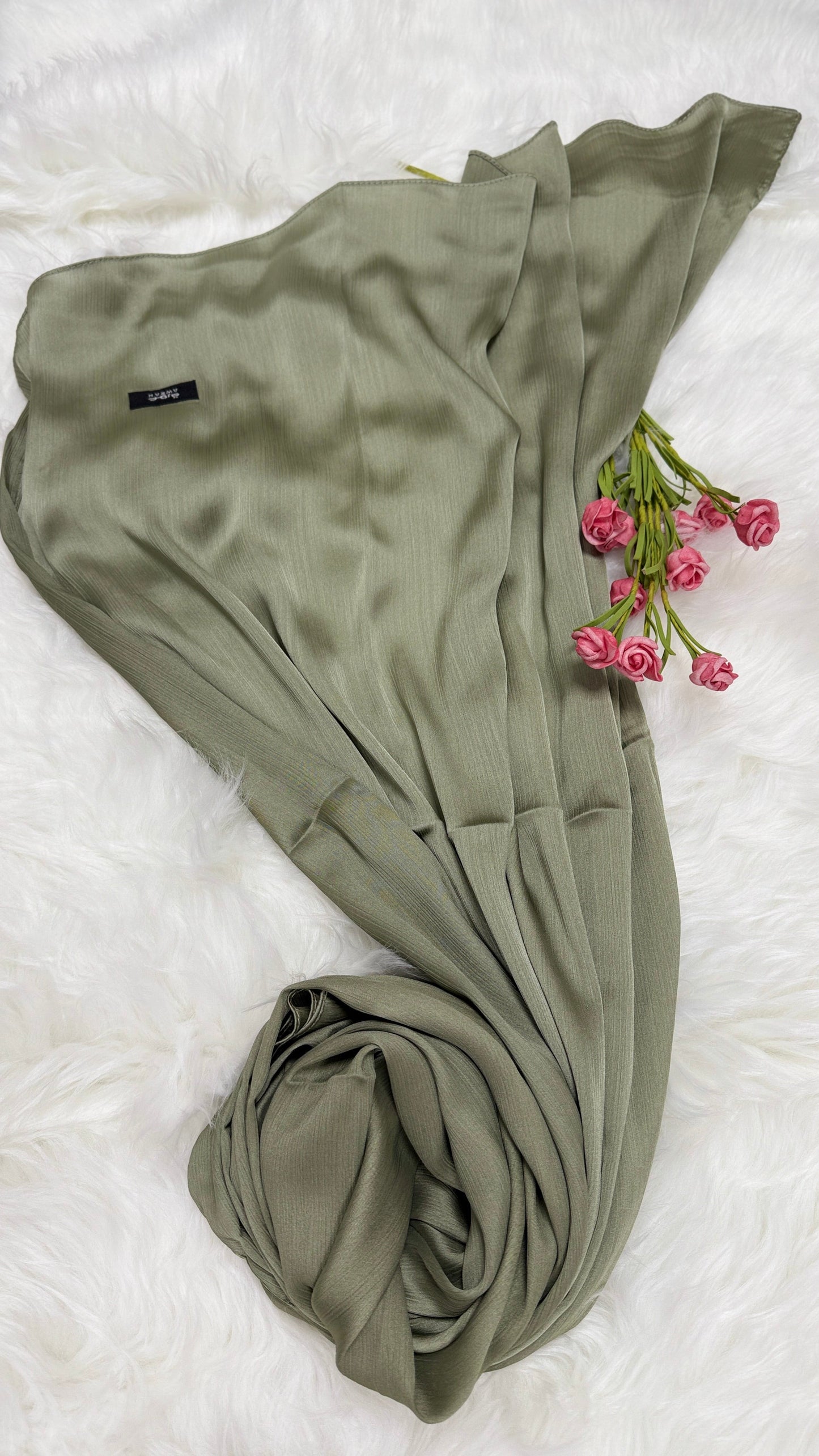 Satin Pleated Hijab Awrah