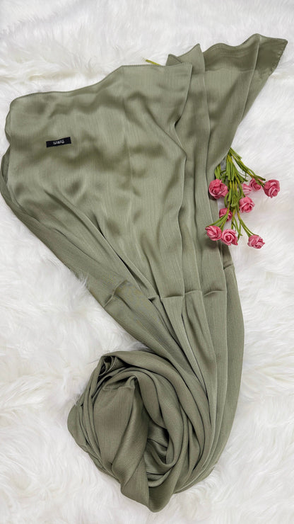Satin Pleated Hijab Awrah
